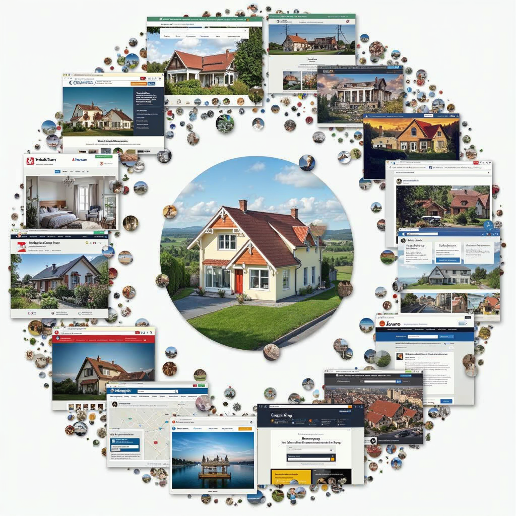 attachment; filename=Ein kinofähiges Bild einer vielfältigen Auswahl an Wohnplattformen, darunter spezialisierte Portale, klassische Immobilienwebsites, Agenturen und soziale Medien-Gruppen, die die große Auswahl an Optionen für die Suche nach einer passenden Kurzzeitmiete in Deutschland veranschaulichen.