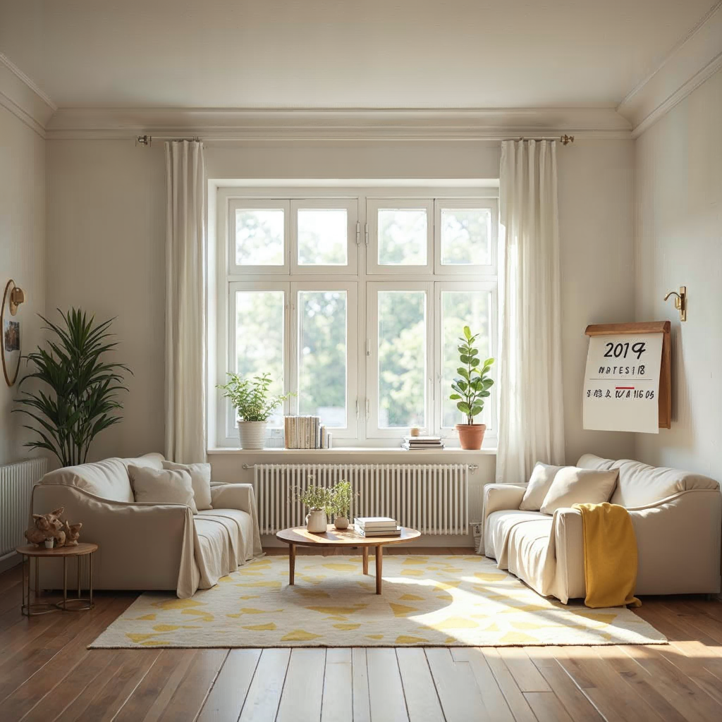 attachment; filename=Realistisches Bild einer friedlichen Wohnungseinrichtung mit einem Kalender, der verschiedene Jahre zeigt und das Konzept der vorhersehbaren Mietsteigerungen mit Staffelmiete darstellt