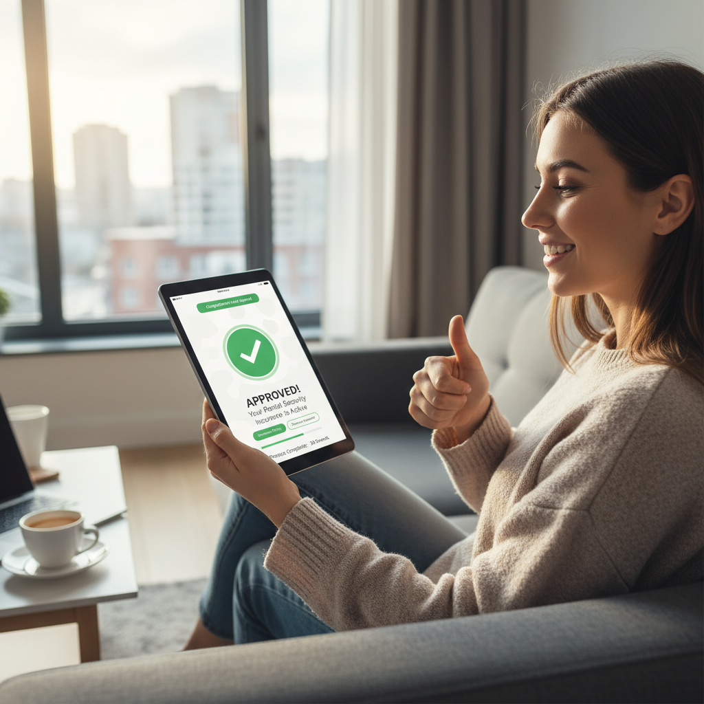 attachment; filename=Person erhält Online-Zulassung für Mietkautionsschutzversicherung mit schnell und einfachem Prozess